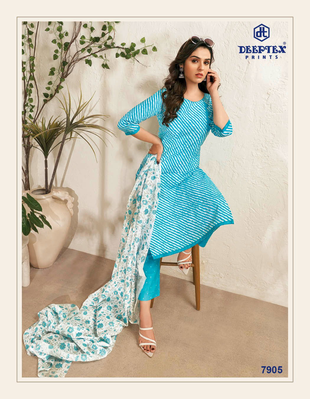 Miss India Vol 79 By Deeptex Cotton Dress Material Catalog